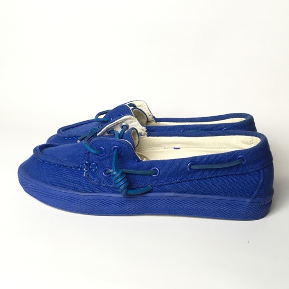 RARE Steve Madden Harbbor Blue Loafers / Boat Shoes — YACHTT Model sz 7 - Picture 4 of 8